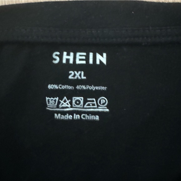 SHEIN Black Howdy Shirt 2XL - Picture 2 of 2